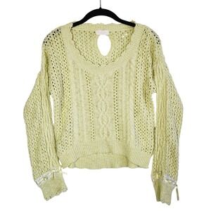 Liz Lisa Pastel Cable Knit Bow Back Cutout Sweater S‎ Kawaii Japanese Fashion